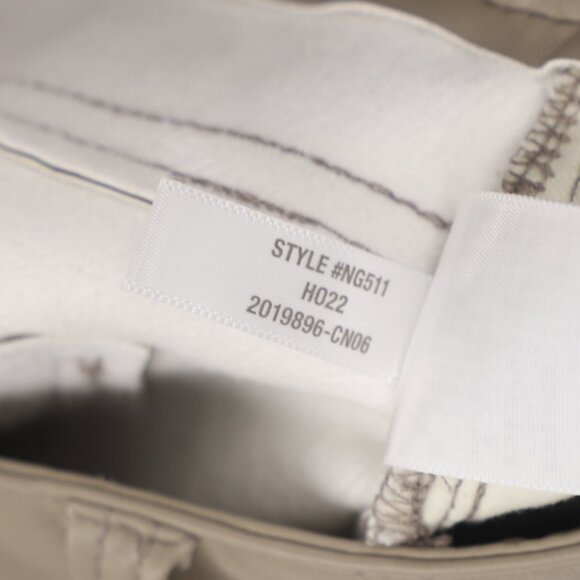 MADEWELL The Perfect Vintage Straight Jean Faux Leather Pumice Beige Size 27 - Picture 11 of 11